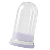 Maxbell Makeup Brush Cleaning Bowl Holder Washing Tool Travel with Dust Cover 3 in 1 Purple