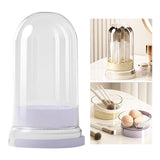 Maxbell Makeup Brush Cleaning Bowl Holder Washing Tool Travel with Dust Cover 3 in 1 Purple