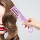 Maxbell Premium Wide Tooth Comb Hair Combs for Thick Long Curly Hair Detangling Comb violet