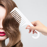 Maxbell Premium Wide Tooth Comb Hair Combs for Thick Long Curly Hair Detangling Comb white