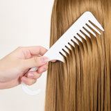 Maxbell Premium Wide Tooth Comb Hair Combs for Thick Long Curly Hair Detangling Comb white