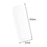 Maxbell Shampoo Comb Hairstyling Prevents Tangles Hair Comb for Men Women Thick Hair white