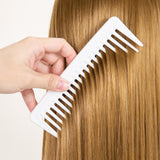 Maxbell Shampoo Comb Hairstyling Prevents Tangles Hair Comb for Men Women Thick Hair white