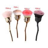 Maxbell Loose Powder Brush Rose Soft Face Brush Powder Brush for Makeup Powder Blush style A
