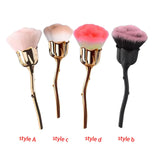 Maxbell Loose Powder Brush Rose Soft Face Brush Powder Brush for Makeup Powder Blush style A