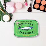 Maxbell Travel Cosmetic Organizer for Women Cute Makeup Bag for Daily Use Dorm Hotel Green