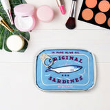 Maxbell Travel Cosmetic Organizer for Women Cute Makeup Bag for Daily Use Dorm Hotel Blue