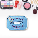 Maxbell Travel Cosmetic Organizer for Women Cute Makeup Bag for Daily Use Dorm Hotel Blue