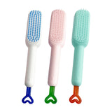Maxbell Hairdressing Brush Clean Scalable Detangling Brush for Short Curly Hair white