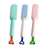 Maxbell Hairdressing Brush Clean Scalable Detangling Brush for Short Curly Hair white