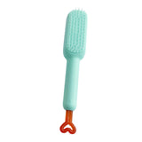 Maxbell Hairdressing Brush Clean Scalable Detangling Brush for Short Curly Hair white
