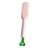 Maxbell Hairdressing Brush Clean Scalable Detangling Brush for Short Curly Hair white