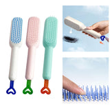 Maxbell Hairdressing Brush Clean Scalable Detangling Brush for Short Curly Hair white