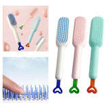 Maxbell Hairdressing Brush Clean Scalable Detangling Brush for Short Curly Hair white