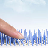 Maxbell Hairdressing Brush Clean Scalable Detangling Brush for Short Curly Hair white