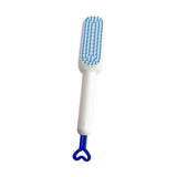 Maxbell Hairdressing Brush Clean Scalable Detangling Brush for Short Curly Hair white