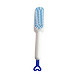 Maxbell Hairdressing Brush Clean Scalable Detangling Brush for Short Curly Hair white