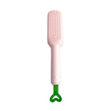 Maxbell Hairdressing Brush Clean Scalable Detangling Brush for Short Curly Hair pink