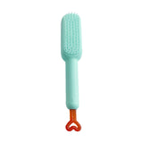 Maxbell Hairdressing Brush Clean Scalable Detangling Brush for Short Curly Hair blue