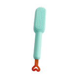Maxbell Hairdressing Brush Clean Scalable Detangling Brush for Short Curly Hair blue