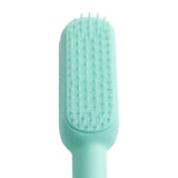 Maxbell Hairdressing Brush Clean Scalable Detangling Brush for Short Curly Hair blue