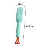 Maxbell Hairdressing Brush Clean Scalable Detangling Brush for Short Curly Hair blue