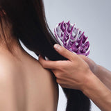 Maxbell Hair Scalp Massager Hair Washing Scalp Caring Brush for Home Bath Styling Tool Violet