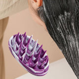 Maxbell Hair Scalp Massager Hair Washing Scalp Caring Brush for Home Bath Styling Tool Violet