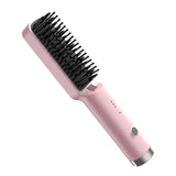 Maxbell Hair Straightener Brush Travel Size Birthday Presents Hair Straightener Comb Pink
