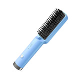 Maxbell Hair Straightener Brush Travel Size Birthday Presents Hair Straightener Comb Blue