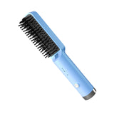 Maxbell Hair Straightener Brush Travel Size Birthday Presents Hair Straightener Comb Blue