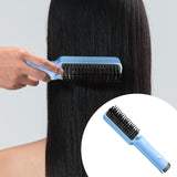 Maxbell Hair Straightener Brush Travel Size Birthday Presents Hair Straightener Comb Blue