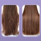 Maxbell Hair Straightener Brush Travel Size Birthday Presents Hair Straightener Comb Purple