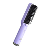 Maxbell Hair Straightener Brush Travel Size Birthday Presents Hair Straightener Comb Purple