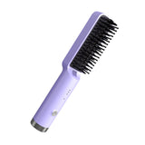 Maxbell Hair Straightener Brush Travel Size Birthday Presents Hair Straightener Comb Purple