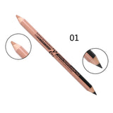 Maxbell 12Pcs Eyeliner Pencil Blemishes for Face Shaping Lips Dark Circles Treatment Black Nude Pink