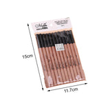 Maxbell 12Pcs Eyeliner Pencil Blemishes for Face Shaping Lips Dark Circles Treatment Black Nude Pink