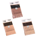 Maxbell 12Pcs Eyeliner Pencil Blemishes for Face Shaping Lips Dark Circles Treatment Black Nude Pink