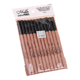 Maxbell 12Pcs Eyeliner Pencil Blemishes for Face Shaping Lips Dark Circles Treatment Black Nude Pink