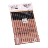 Maxbell 12Pcs Eyeliner Pencil Blemishes for Face Shaping Lips Dark Circles Treatment Black Nude Pink