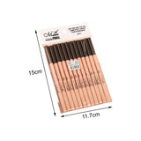 Maxbell 12Pcs Eyeliner Pencil Blemishes for Face Shaping Lips Dark Circles Treatment Coffee Natural