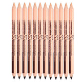Maxbell 12Pcs Eyeliner Pencil Blemishes for Face Shaping Lips Dark Circles Treatment Coffee Natural