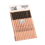 Maxbell 12Pcs Eyeliner Pencil Blemishes for Face Shaping Lips Dark Circles Treatment Coffee Natural