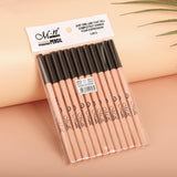 Maxbell 12Pcs Eyeliner Pencil Blemishes for Face Shaping Lips Dark Circles Treatment Coffee Natural