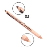Maxbell 12Pcs Eyeliner Pencil Blemishes for Face Shaping Lips Dark Circles Treatment Brown Beiige