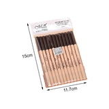 Maxbell 12Pcs Eyeliner Pencil Blemishes for Face Shaping Lips Dark Circles Treatment Brown Beiige