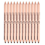 Maxbell 12Pcs Eyeliner Pencil Blemishes for Face Shaping Lips Dark Circles Treatment Brown Beiige
