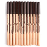 Maxbell 12Pcs Eyeliner Pencil Blemishes for Face Shaping Lips Dark Circles Treatment Brown Beiige