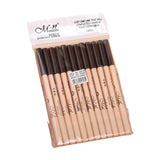 Maxbell 12Pcs Eyeliner Pencil Blemishes for Face Shaping Lips Dark Circles Treatment Brown Beiige