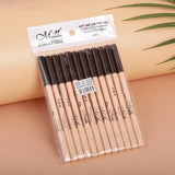 Maxbell 12Pcs Eyeliner Pencil Blemishes for Face Shaping Lips Dark Circles Treatment Brown Beiige